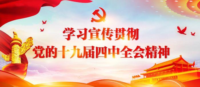 学习宣传贯彻党的十九届四中全会精神